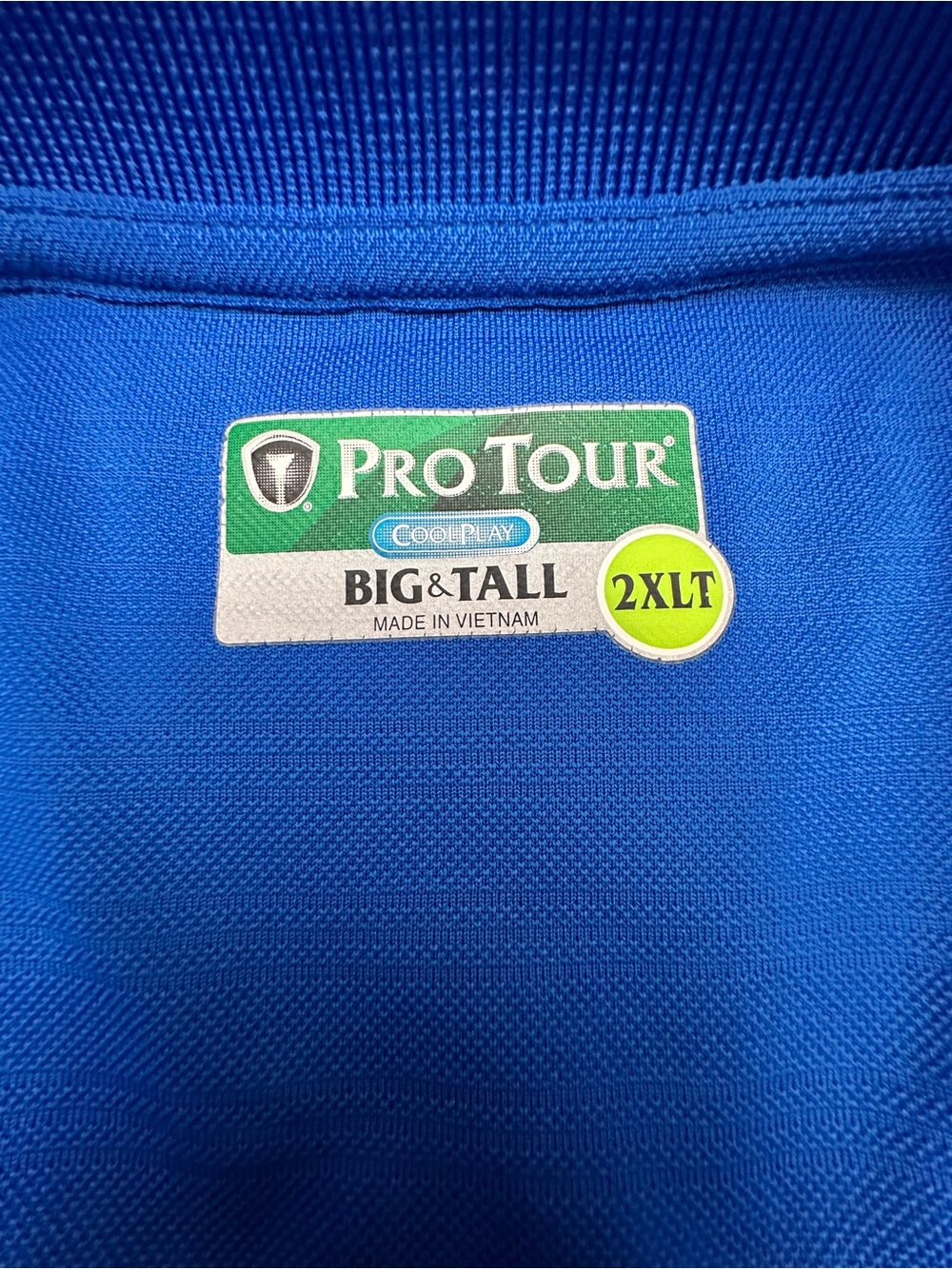 Men's Polo Shirt in Cobalt Blue - Classic Short Sleeve - Picture 3 of 4